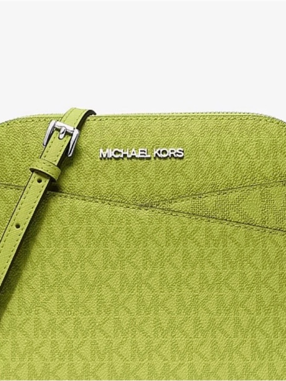Michael Kors Lime Signature Crossbody Bag - Picture 7 of 7